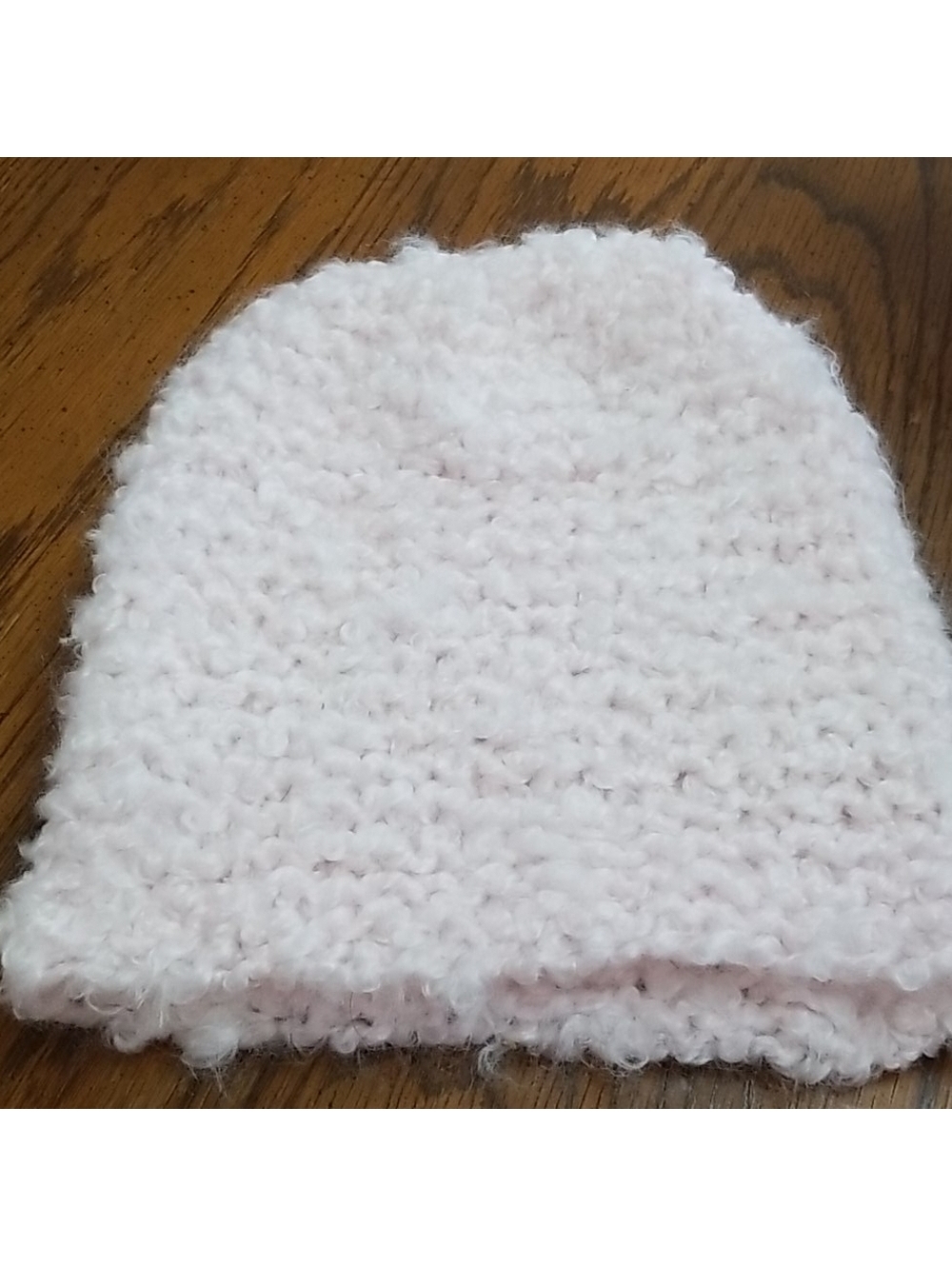 Handmade Light Pink Soft Winter Hat for Women, Never Worn